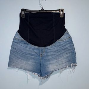MIDI Maternity Jean Shorts